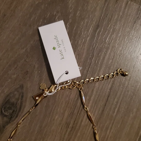 NWT Kate Spade Navy Sapphire Blue Pave the Way Statement Necklace - Picture 9 of 10